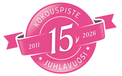 Vuosi 2026 on Kokouspisteen 15-vuotisjuhlavuosi