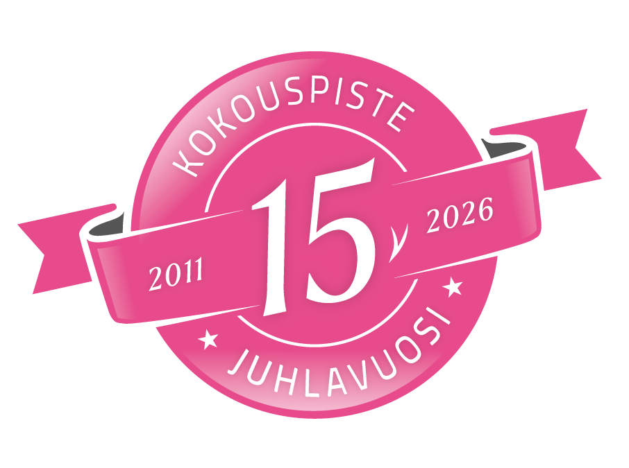 Vuosi 2026 on Kokouspisteen 15-vuotisjuhlavuosi